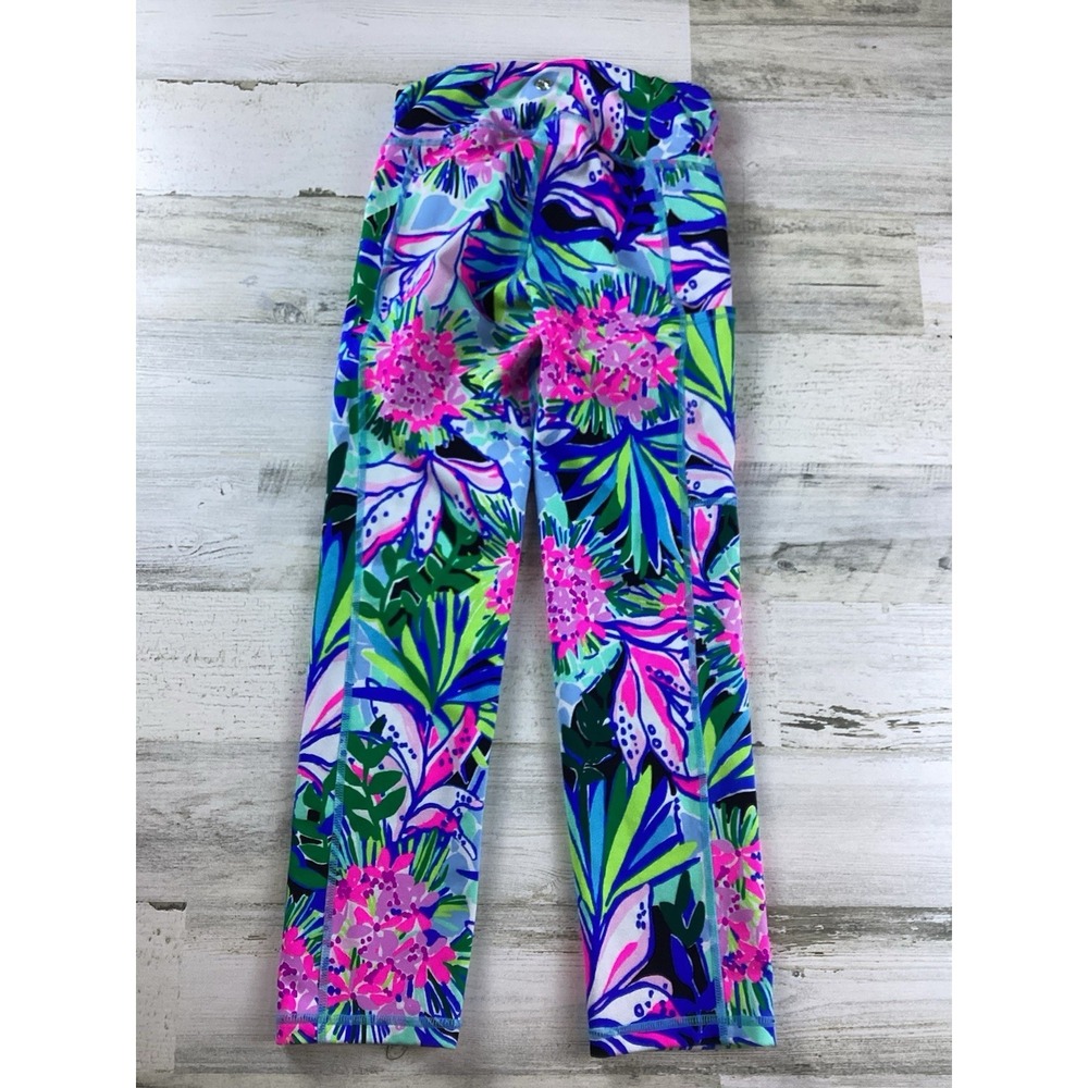 Lilly Pulitzer XXS Weekender Crop Legging You Me and Giraffee Onyx Luxletic - Picture 3 of 7
